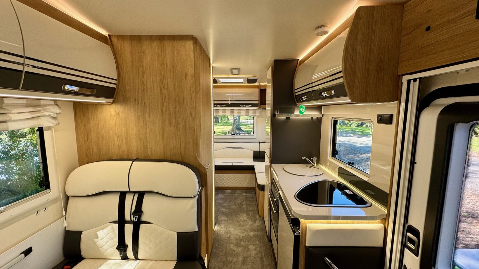 Interior layout of a SpringLight motorhome for choosing the right motorhome in New Zealand